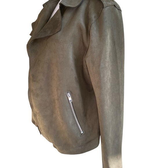 Philosophy Olive Leather Jacket - Picture 2 of 8